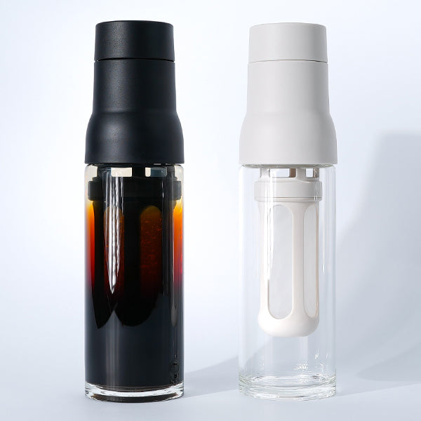 Varia STEEP Cold Brew Coffee Bottle - 32oz Insulated Stainless Steel Iced Tea Maker with Infuser - Perfect for Home, Office, Gym & Outdoor Adventures