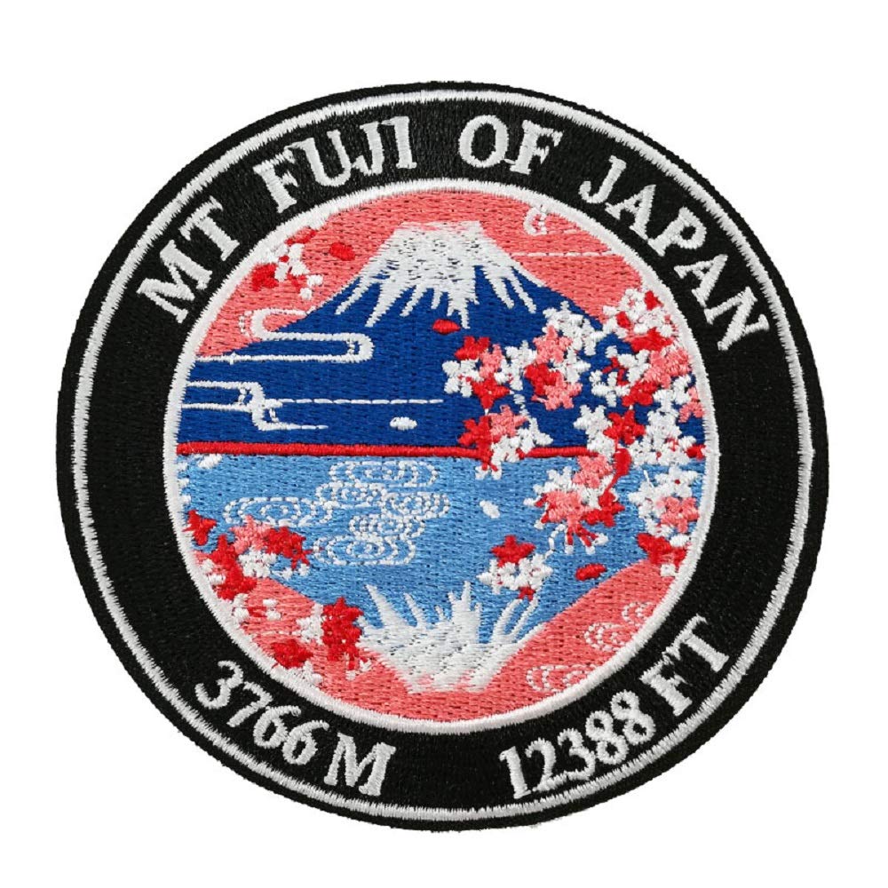 Tokyo Japan Ski Mountain Fuji Embroidered Iron-On Sew-On Patches for Jackets, Backpacks & DIY Crafts