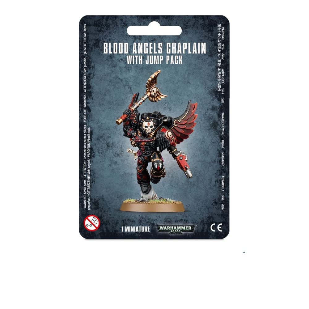 Games Workshop Warhammer 40K Chaplain with Jump Pack - Space Marine HQ Miniature for Tabletop Wargaming and Collectors