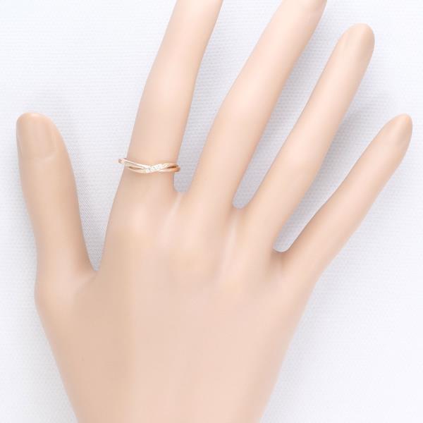 4℃ K10PG Pink Gold Diamond Ring for Women - Elegant 10K Rose Gold Engagement & Wedding Band - Perfect for Anniversaries, Proposals & Special Occasions