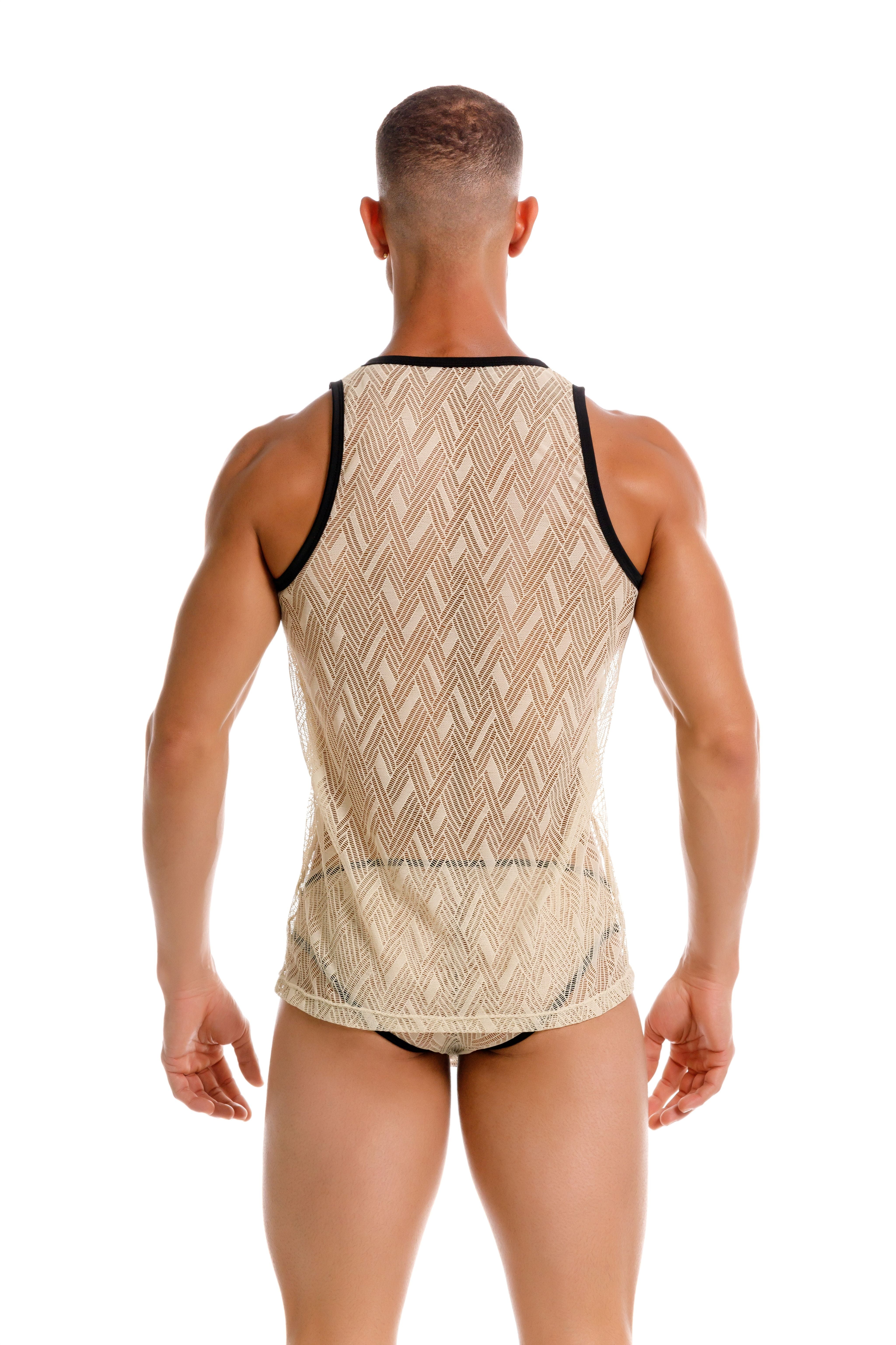 JOR Imperial Sheer Tank Top for Women - Soft Beige Camisole for Layering, Casual Wear & Summer Outfits