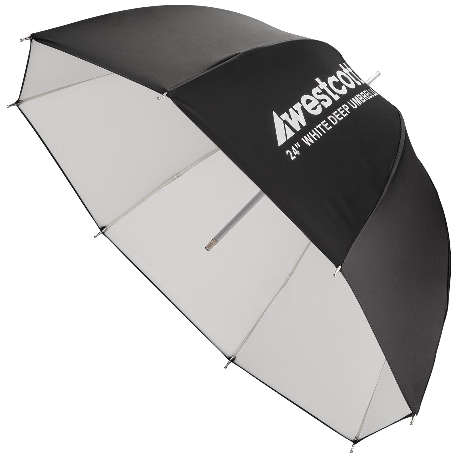 Premium Deep Umbrella - White Bounce (24 Pack) for Outdoor Events, Beach, and Patio Use