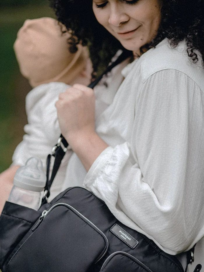 Storksak Eco-Friendly Stroller Bag - Waterproof Diaper Bag for Moms, Perfect for Travel, Shopping & Daily Use
