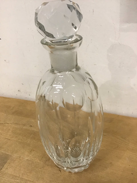 12-Piece Cut Glass Decanter Set - Elegant Crystal Liquor Wine Carafe with Stopper - Perfect for Whiskey, Bourbon, Vodka & Home Bar Entertaining