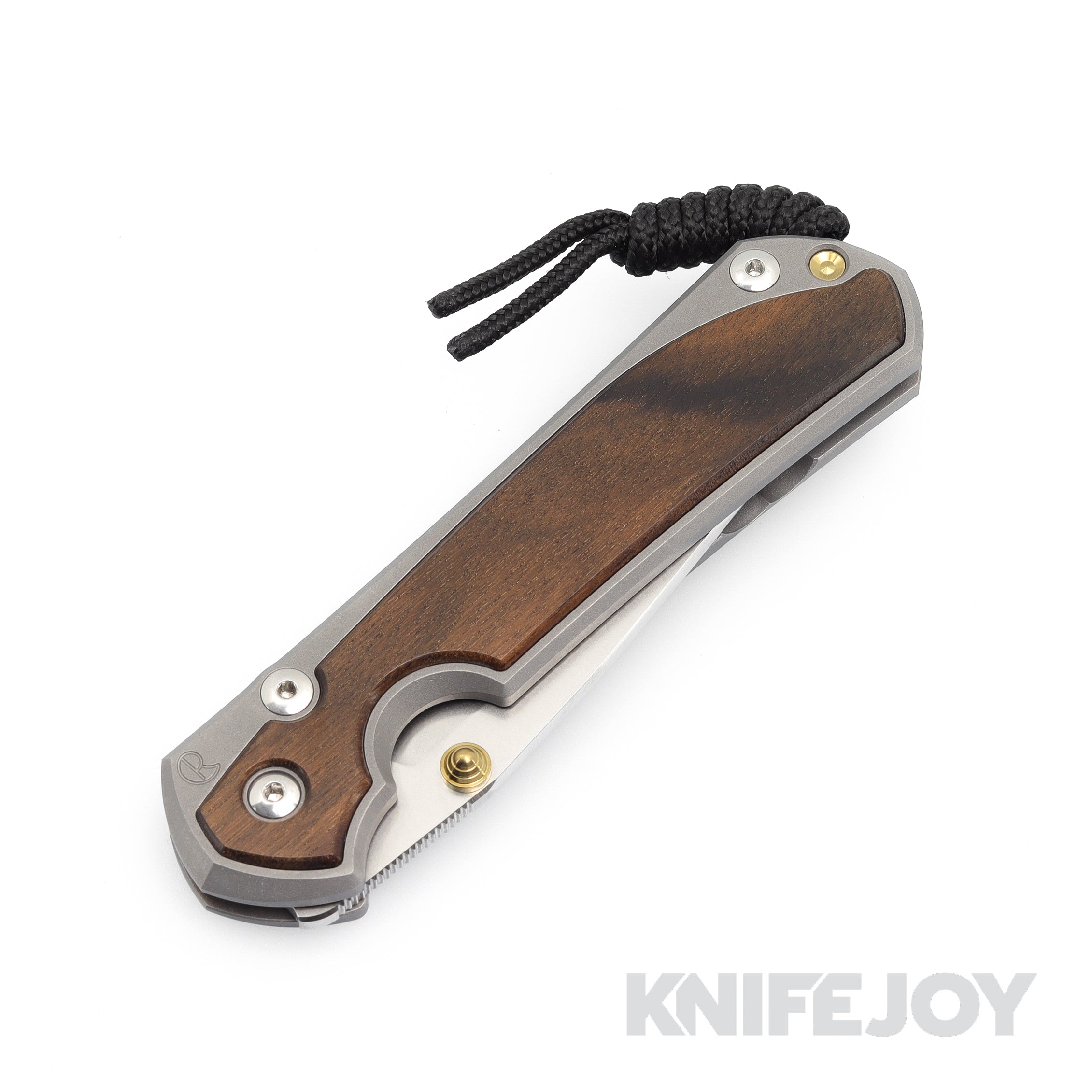 Chris Reeve Knives Large Sebenza 31 Drop Point Folding Knife with Macassar Ebony Wood Inlays - Matte Finish - EDC, Outdoor, Camping, Hunting, Survival Gear