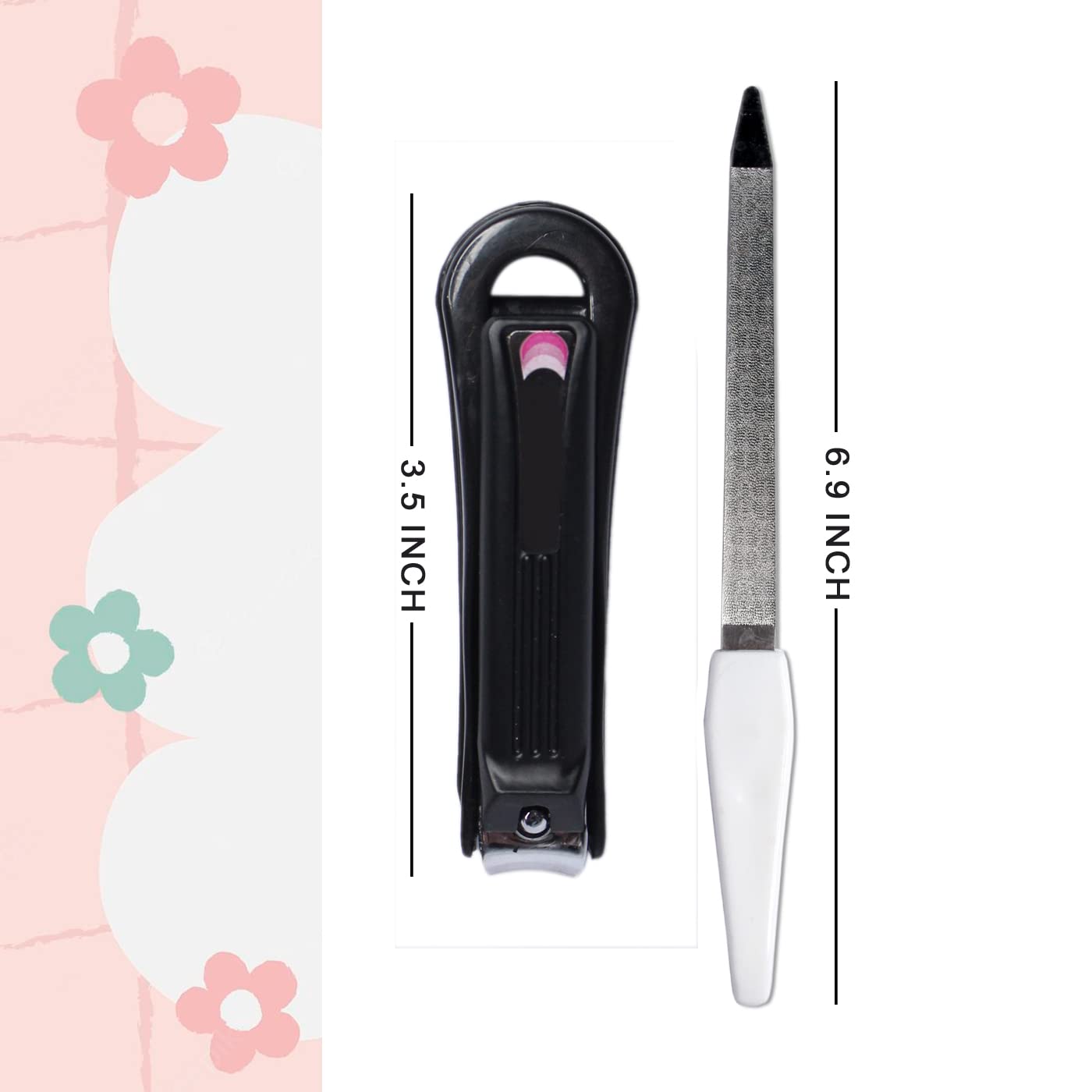 Kabello Nail Cutter & Nail Filler Set - Professional Manicure & Pedicure Kit for Men & Women - Perfect for Home, Travel, and Salon Use