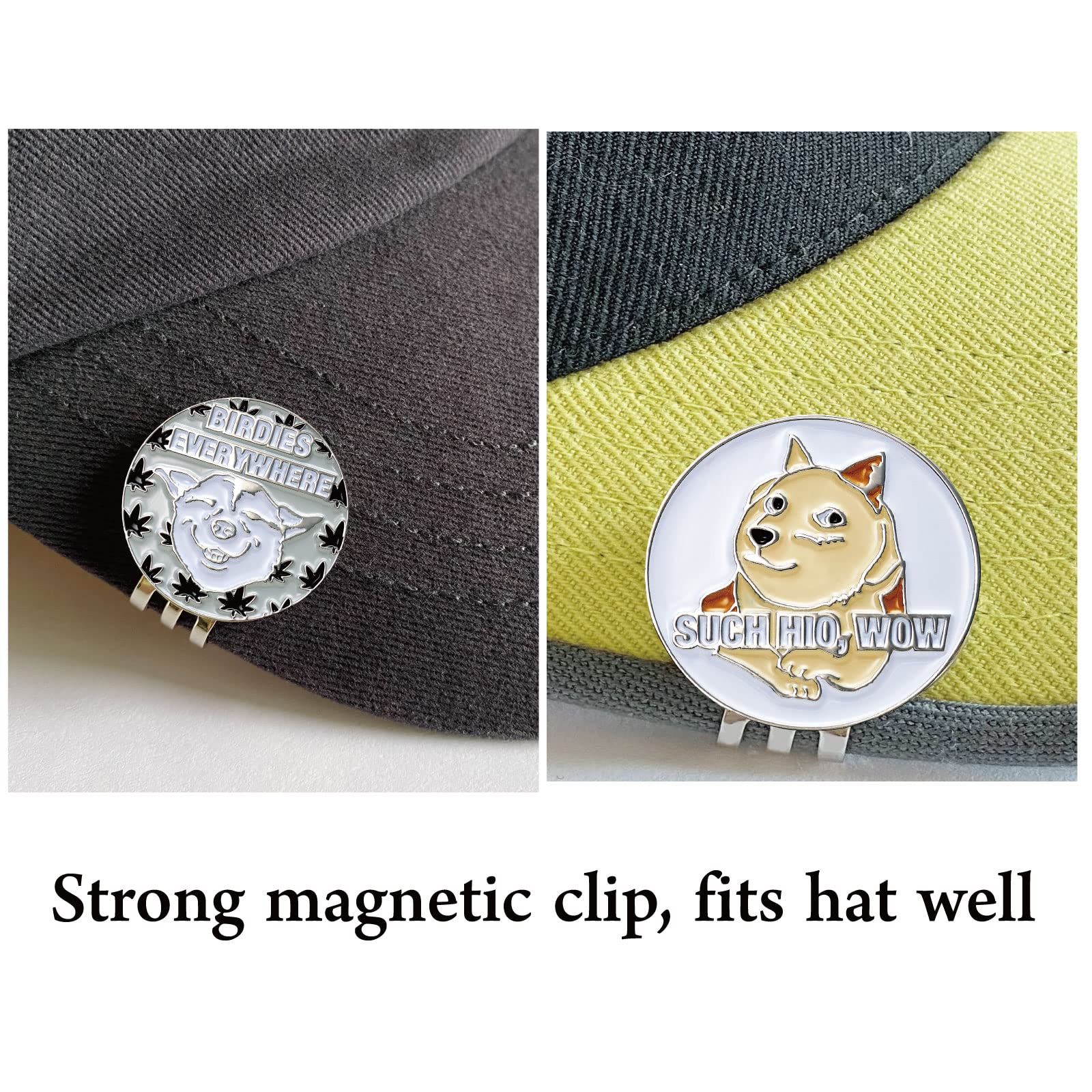 Funny Golf Ball Marker Hat Clip - Golf Accessories for Men & Women - Perfect Golf Gift for Players - Ideal for Golf Courses & Driving Ranges