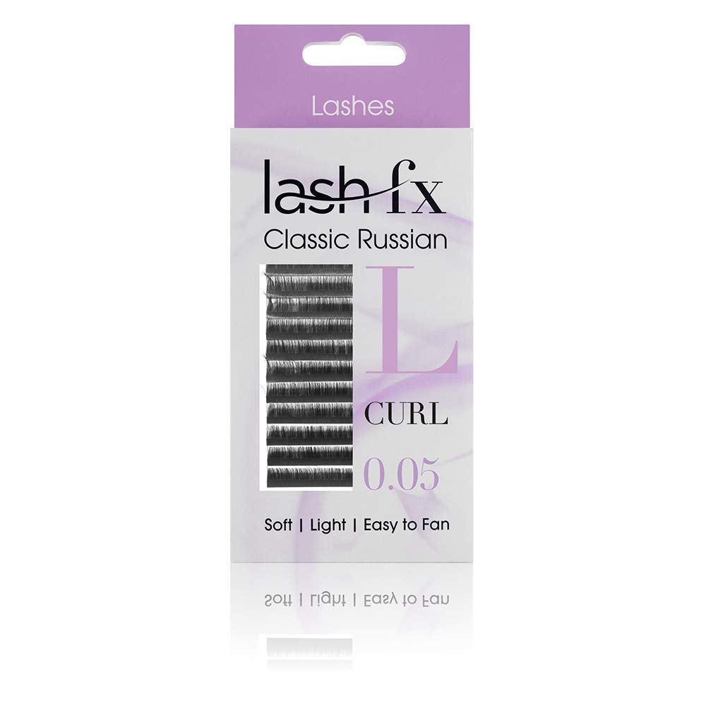 Premium Russian Lashes L 0.07 x 11mm - Natural Volume & Length for Dramatic Eye Makeup - Perfect for Weddings, Parties & Special Occasions