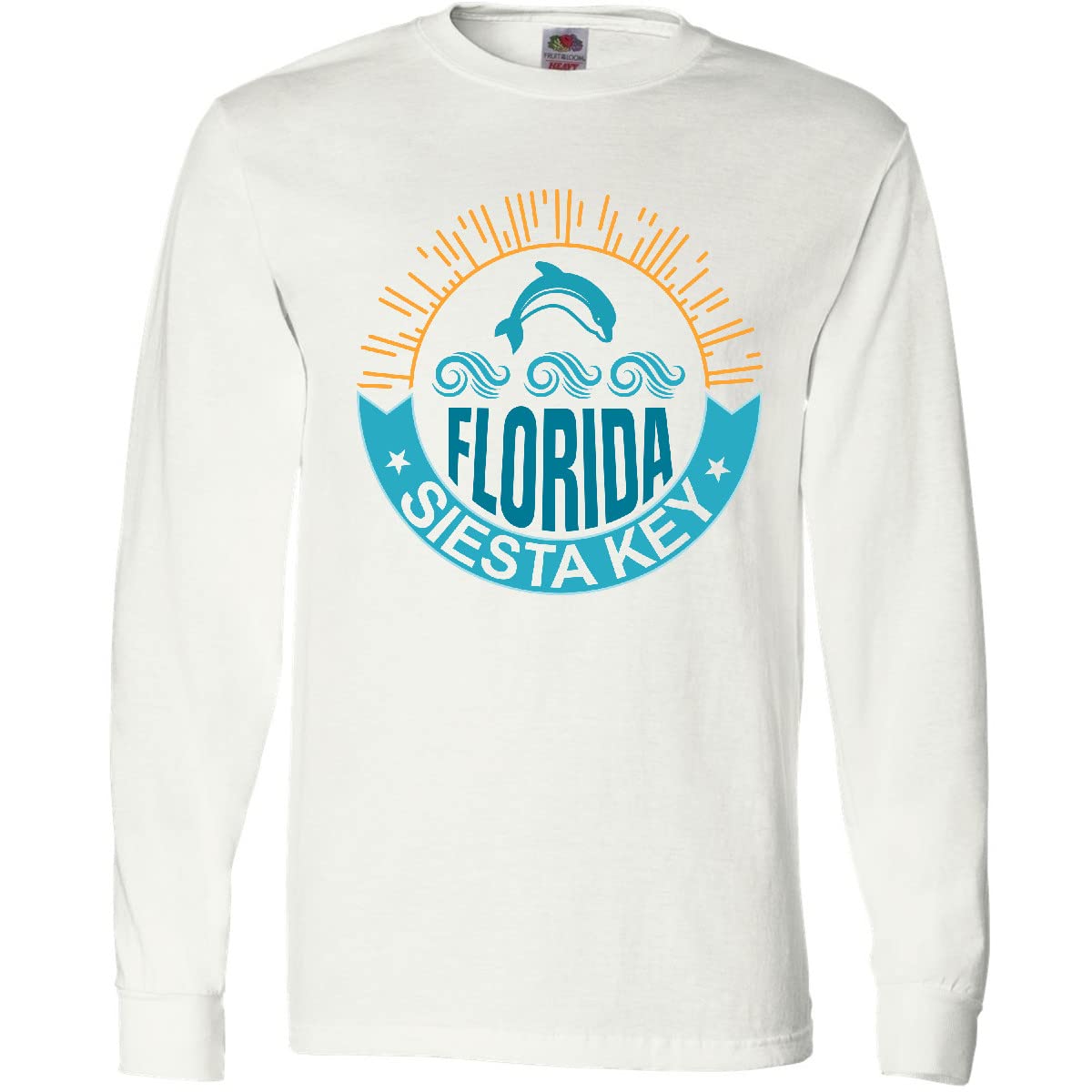 Inktastic Siesta Key Florida Beach Vacation Long Sleeve T-Shirt for Men & Women - Soft Cotton Comfortable Casual Wear for Travel, Relaxation & Coastal Outings