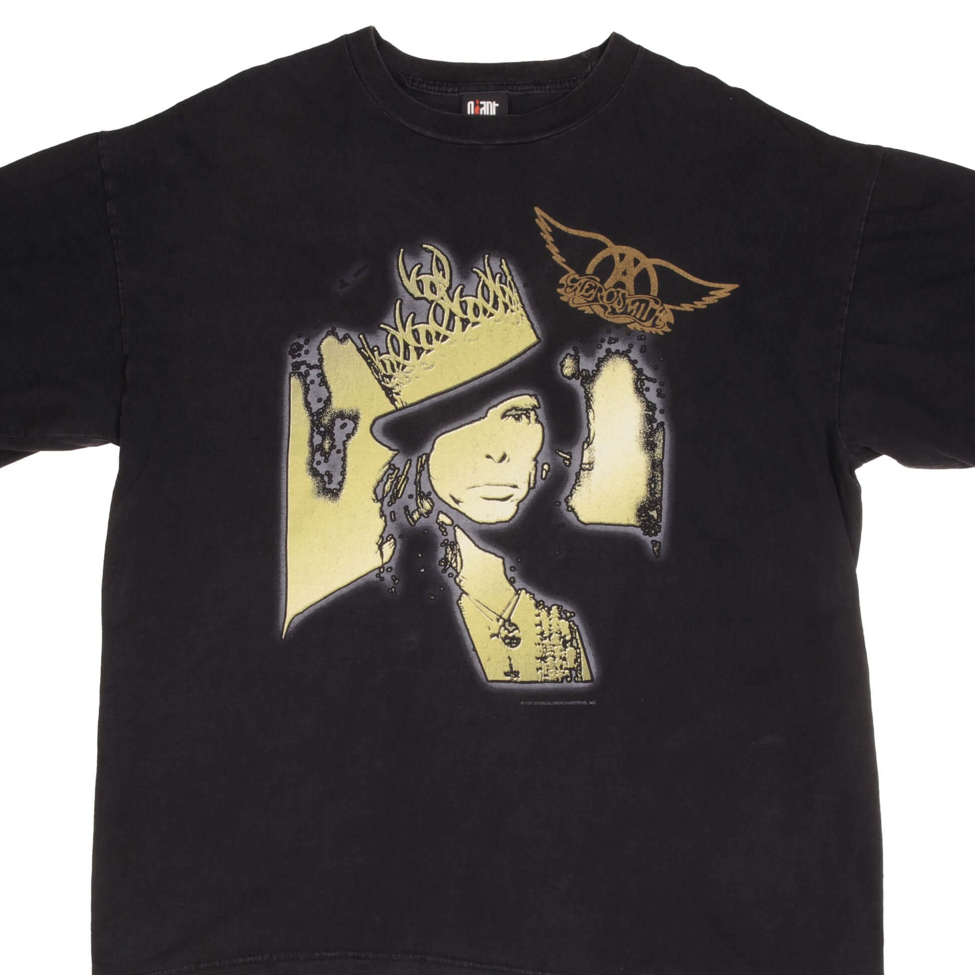 Vintage Aerosmith Nine Lives Tour 1997-1998 Band T-Shirt XL - Classic Rock Tee for Concerts & Music Fans