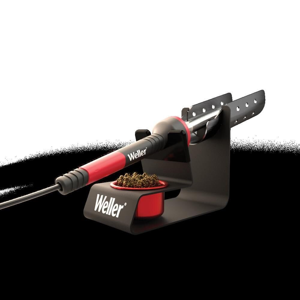 Weller WLACCH1 Soldering Iron Stand with Brass Tip Cleaner - Heat Resistant & Stable Base for Electronics Repair, DIY Projects, and Hobbyists