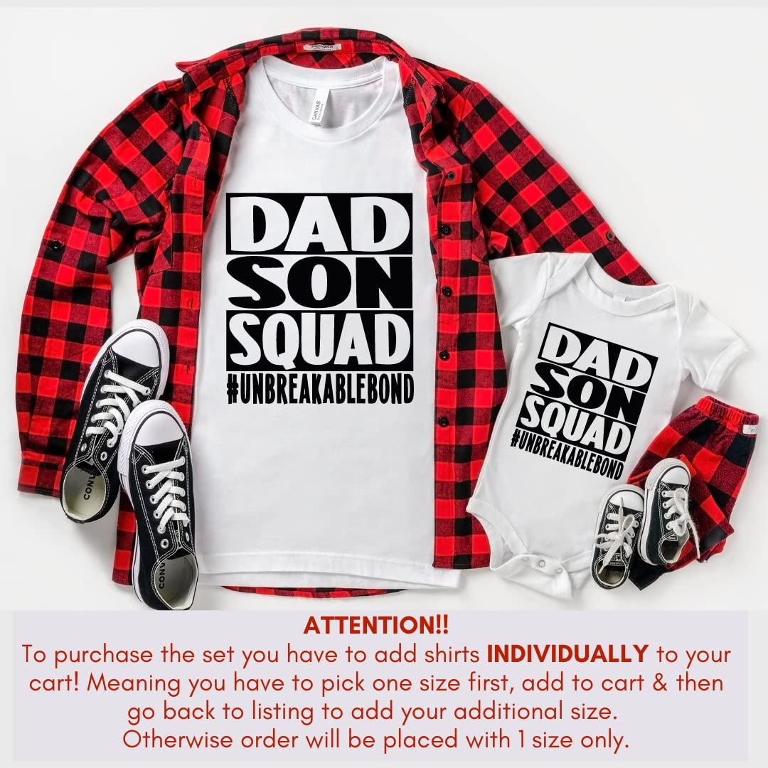 Matching Father Son Shirts - Birthday & Father's Day Gift for New Dads