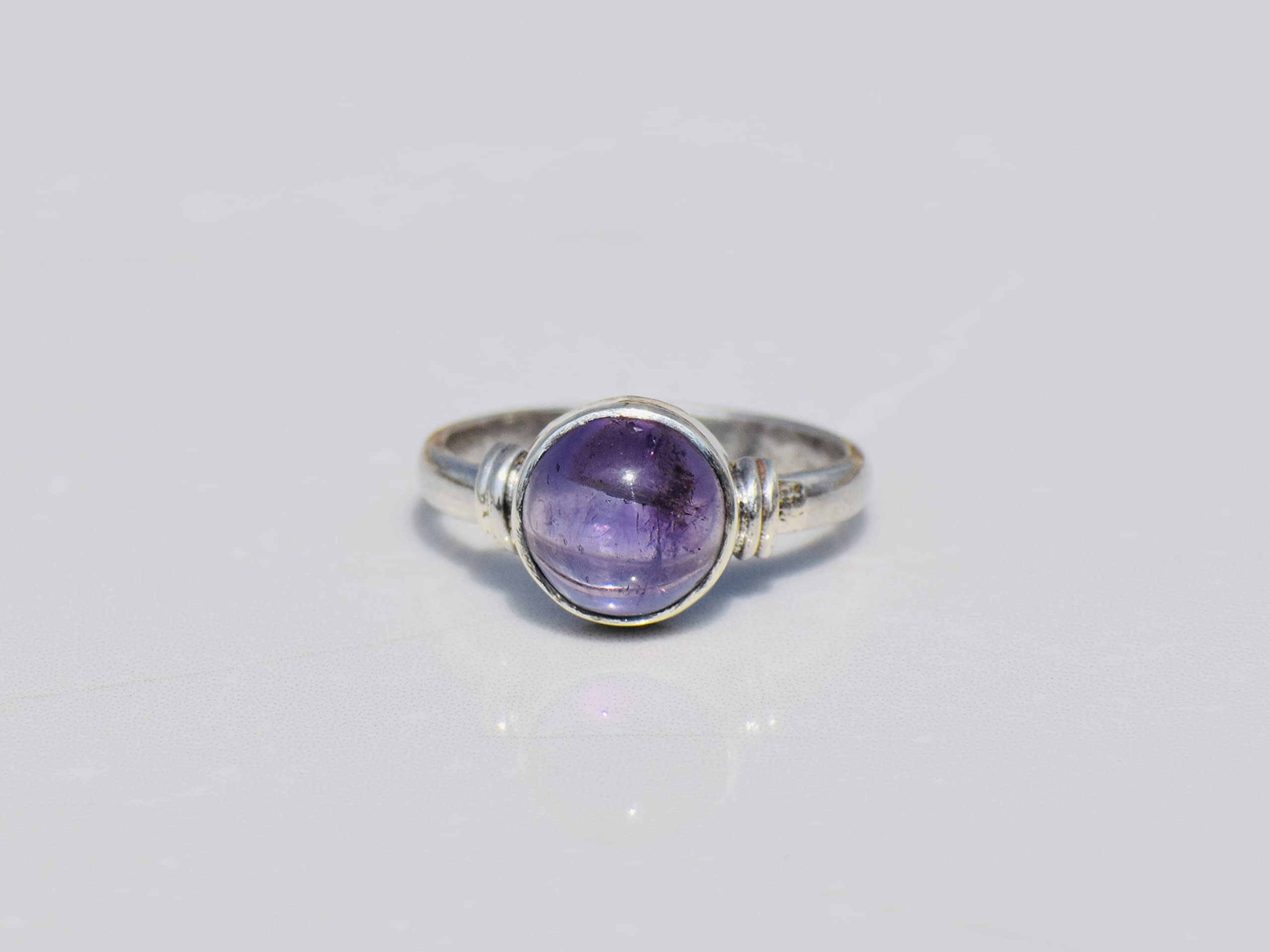 Natural Amethyst Ring - 925 Sterling Silver February Birthstone Jewelry for Women | Elegant Amethyst Gemstone Ring for Everyday Wear & Special Occasions