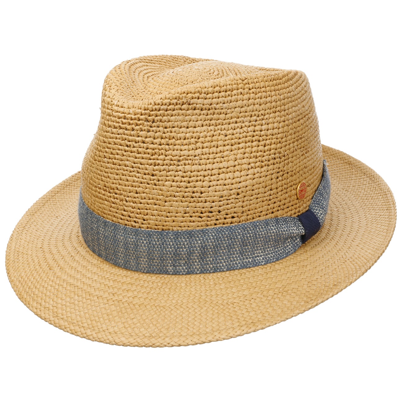 Stylish Mayser Manuel Crochet Trilby Panama Hat for Men - Perfect for Summer Beach, Outdoor Travel & Casual Fashion