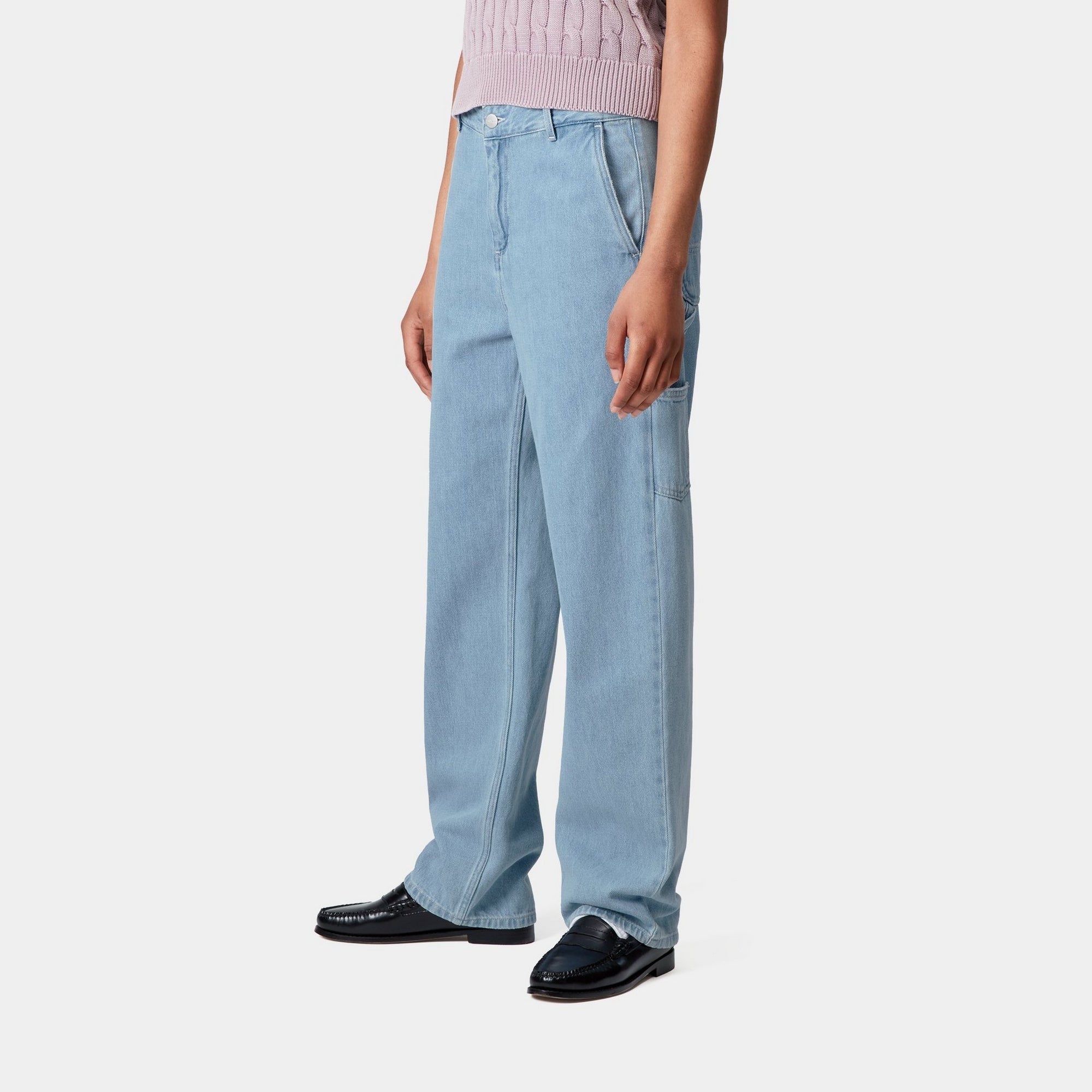 Pierce Pant Straight Denim Jeans for Men | Stone Bleached Blue | Perfect for Casual Wear, Office & Everyday Outfits