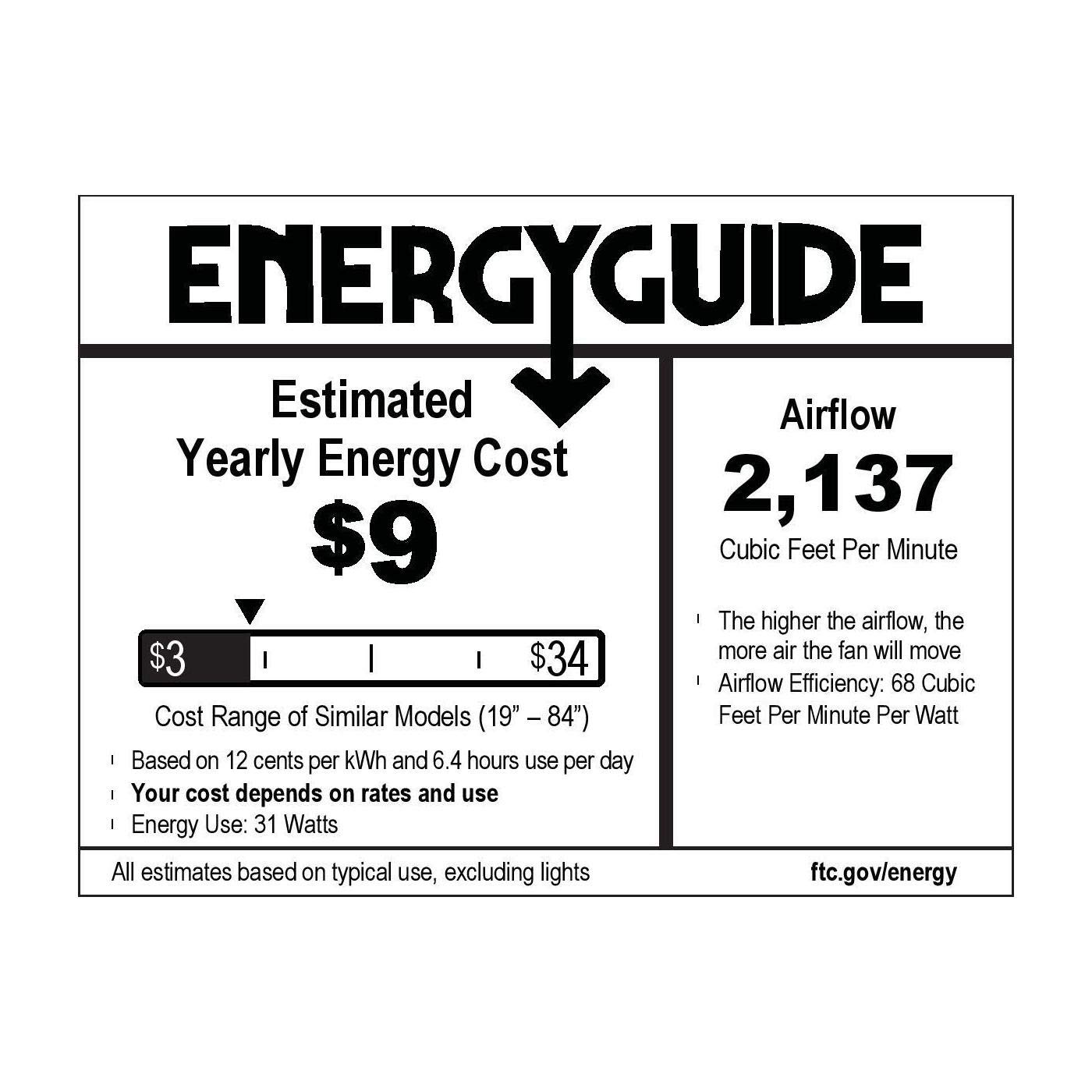 Hunter Fan 36 inch Contemporary Indigo Blue Indoor Ceiling Fan with Light Kit & Remote Control - Energy Efficient Quiet Operation for Bedroom, Living Room & Office (Renewed)