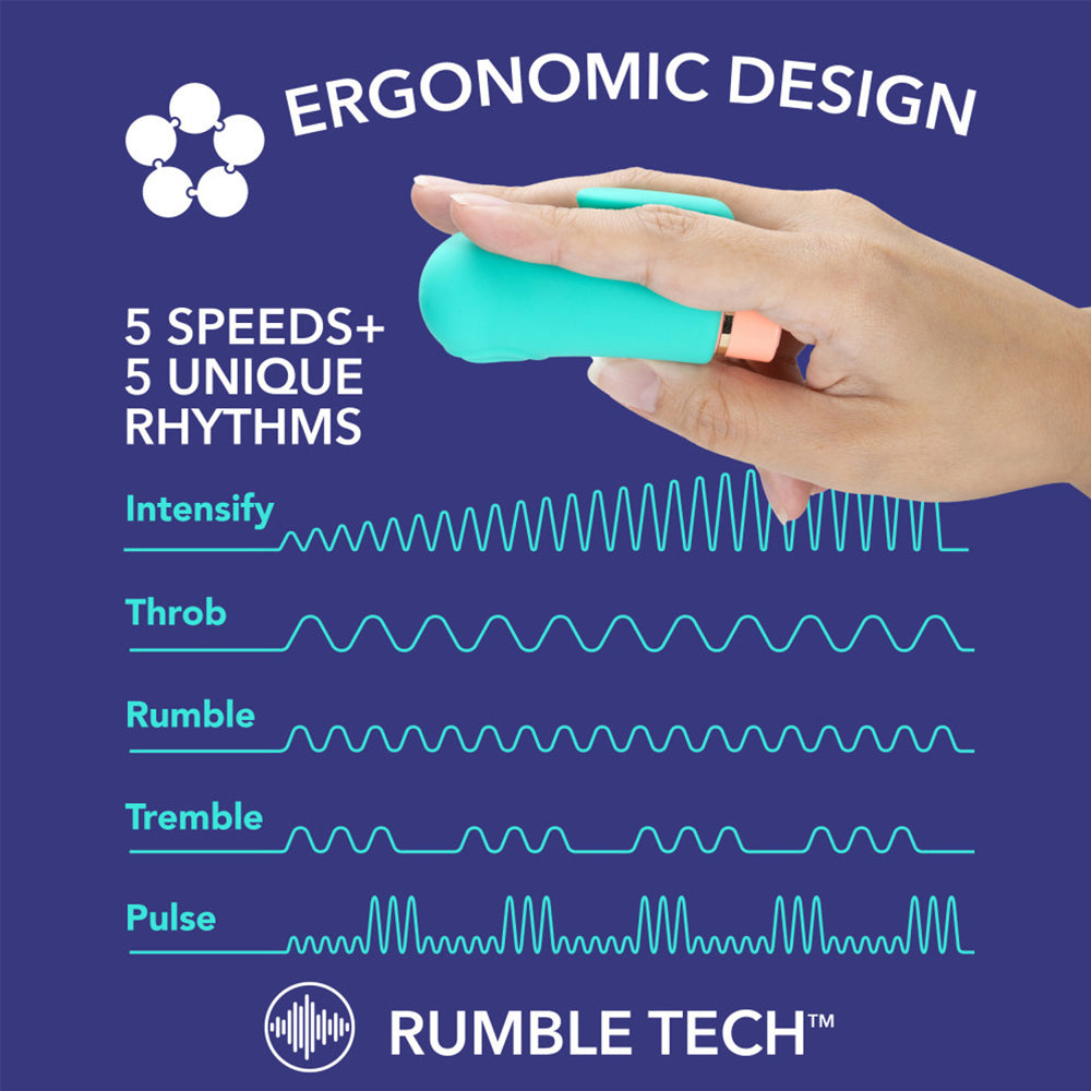 Aria Sensual AF Ergonomic Finger Vibrator - Waterproof & Rechargeable Clitoral Stimulator for Women - Perfect for Solo Play & Couples Intimacy