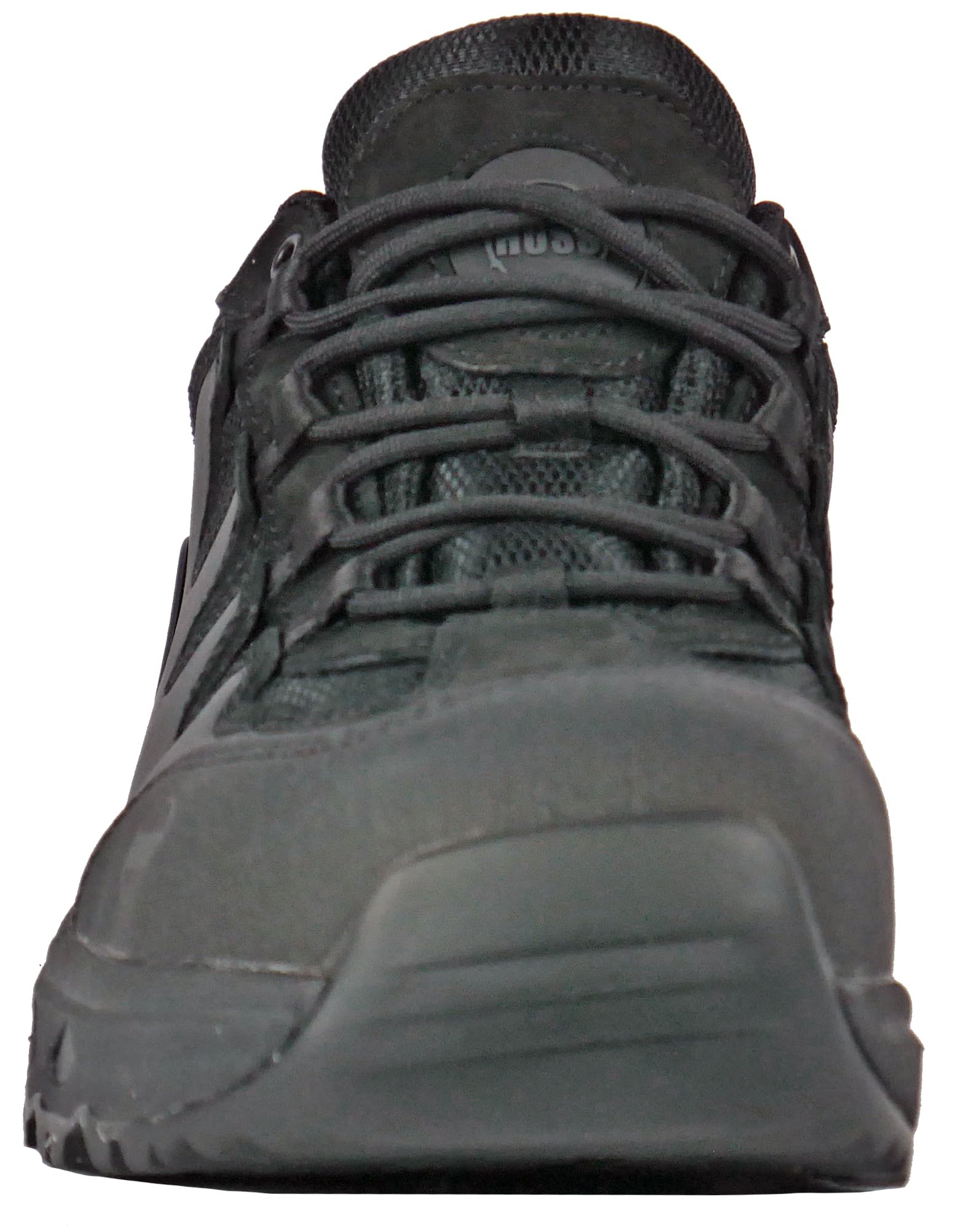 Eric Lo Black Extra Wide Safety Toe Athletic Work Shoes for Men - Comfortable Steel Toe Sneakers for Construction, Warehouse & Industrial Work (Model 50138)