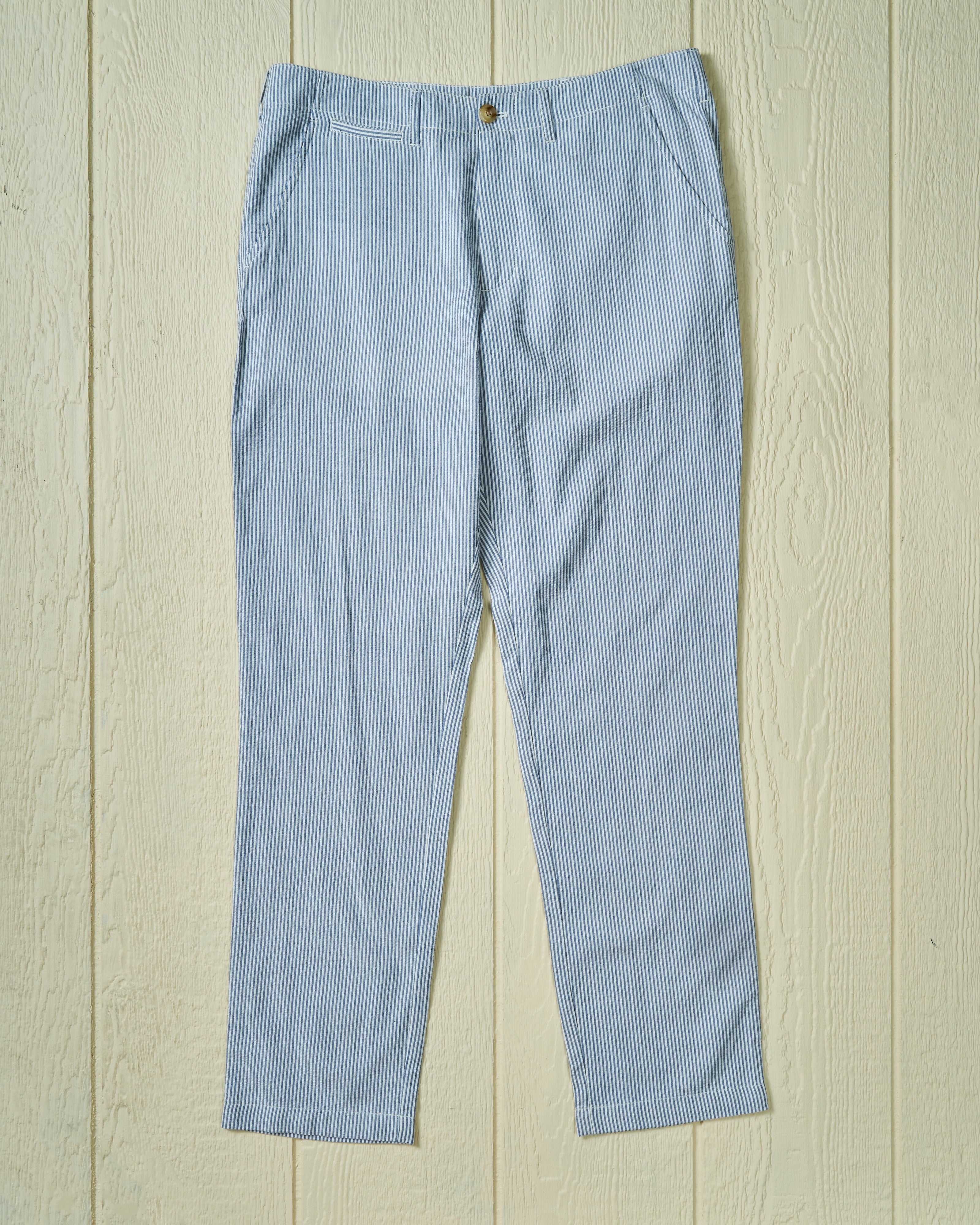 Camden Pant in Navy Seersucker - Lightweight Summer Trousers for Men | Perfect for Casual Wear, Office & Outdoor Activities