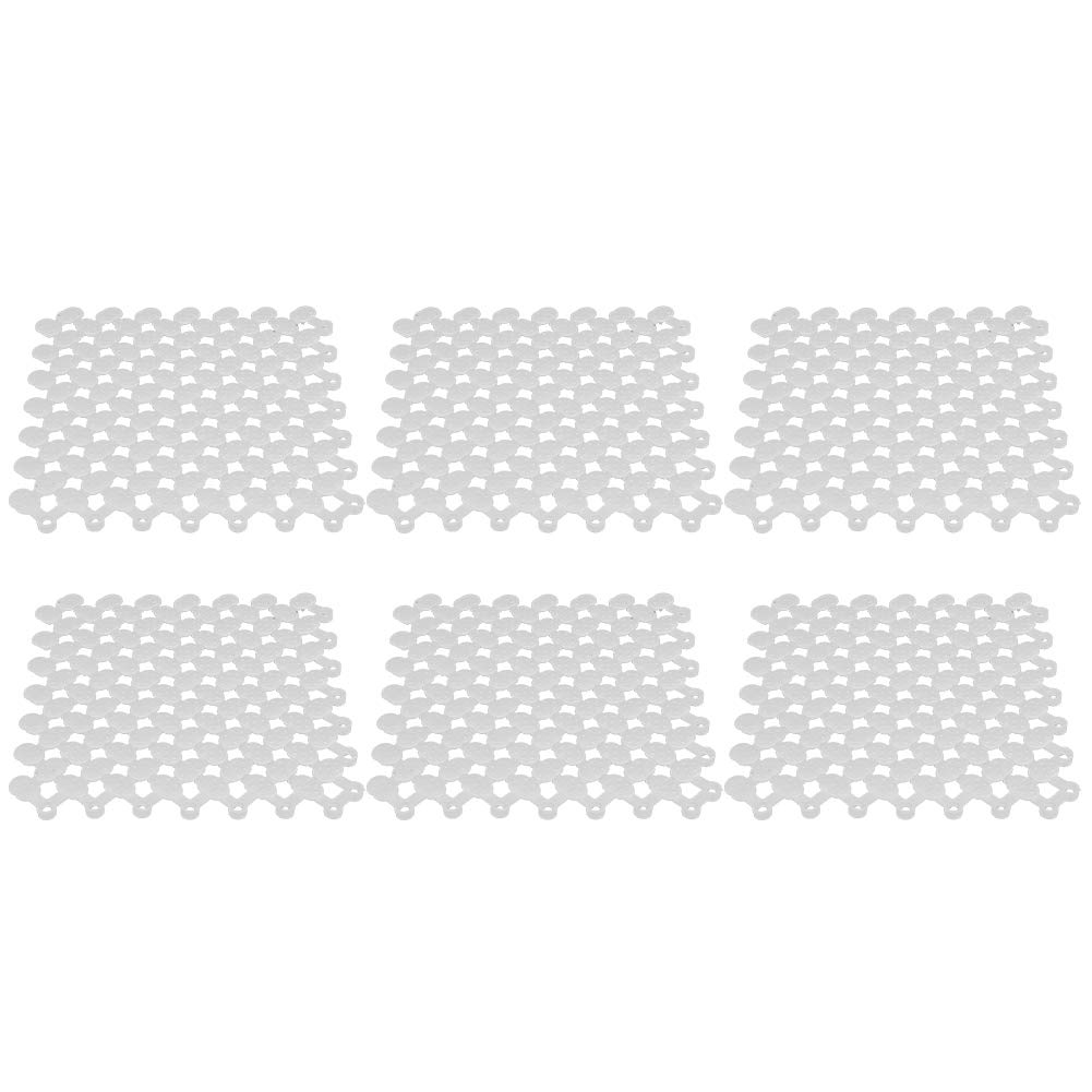 Weiyirot Soft Texture Bathroom Floor Mat - Non-Slip, Absorbent, Quick-Dry for Shower, Pool, Kitchen, and Laundry Room (White)