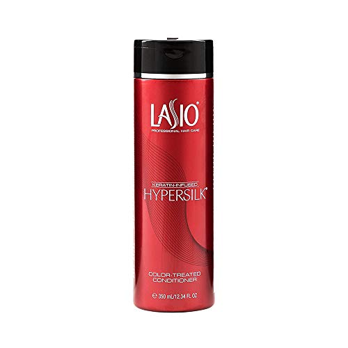 Lasio Keratin-Infused Hypersilk Color-Treated Hair Conditioner 12.34oz - Deep Moisturizing Treatment for Damaged & Colored Hair at Home