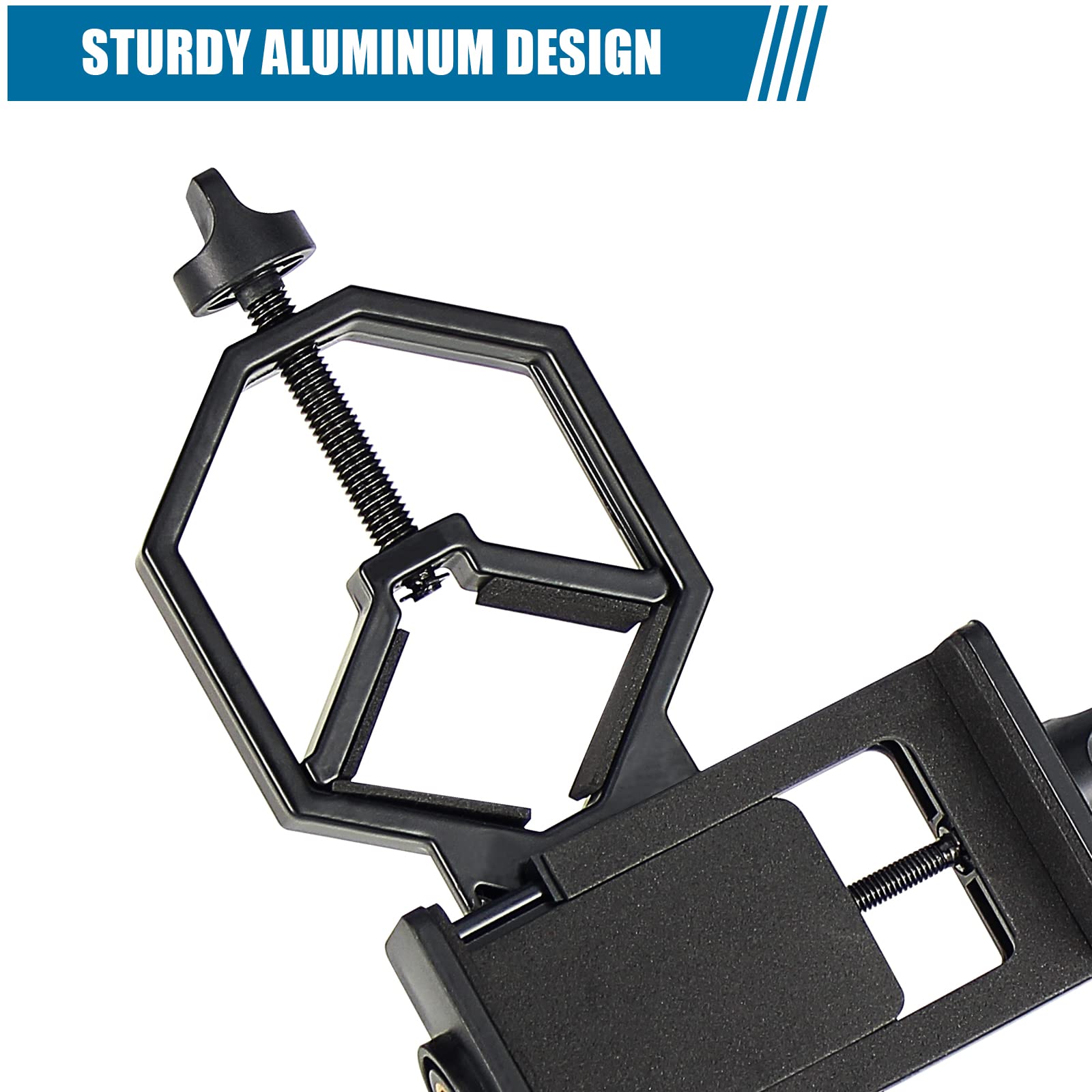 Universal Phone Holder & Tripod Stand for Sony Samsung Moto Smartphones - Compatible with Camera, Telescope, Microscope & Binoculars - Perfect for Photography, Stargazing, Science Exploration & Outdoor Adventures