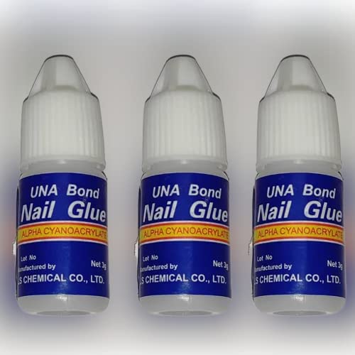 Professional Nail Glue - 4 Pack | Strong & Fast Drying Adhesive for Acrylic Nails, Press On Nails & Nail Art | Perfect for Home Manicures & Salon Use