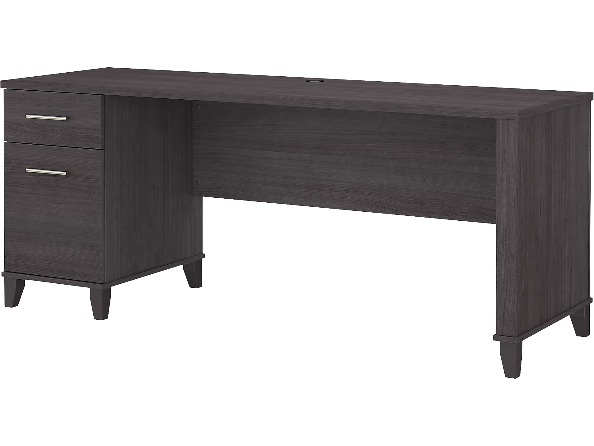 Bush Furniture Somerset 72W Large Computer Desk with Drawers - Storm Gray Home Office Desk for Workspace | Perfect for Remote Work, Online Classes & Small Business Setup