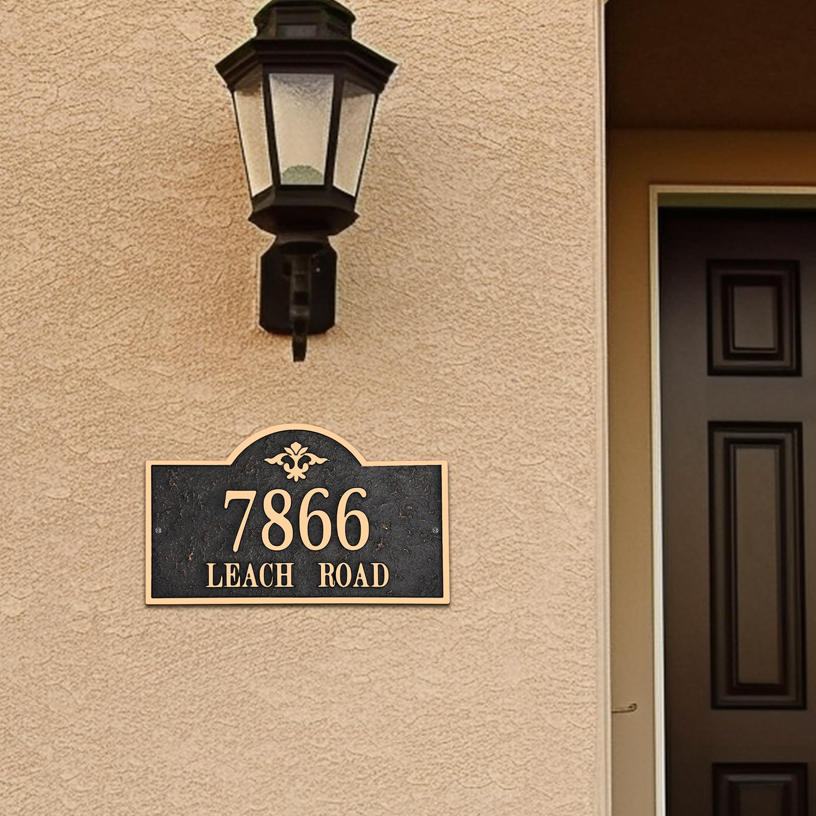 Personalized Metal Address Plaque - 1/4