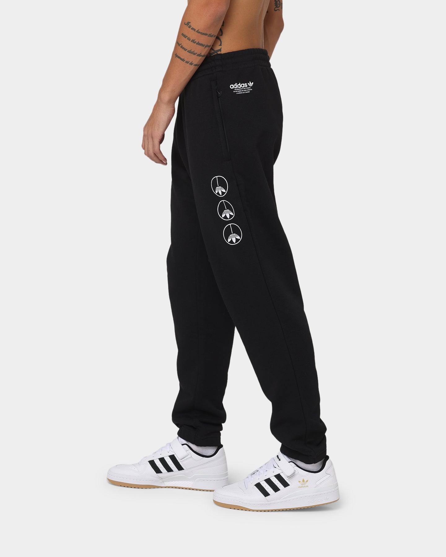 Adidas Graphics United Sweatpants for Men - Black Athletic Joggers for Running, Gym & Casual Wear