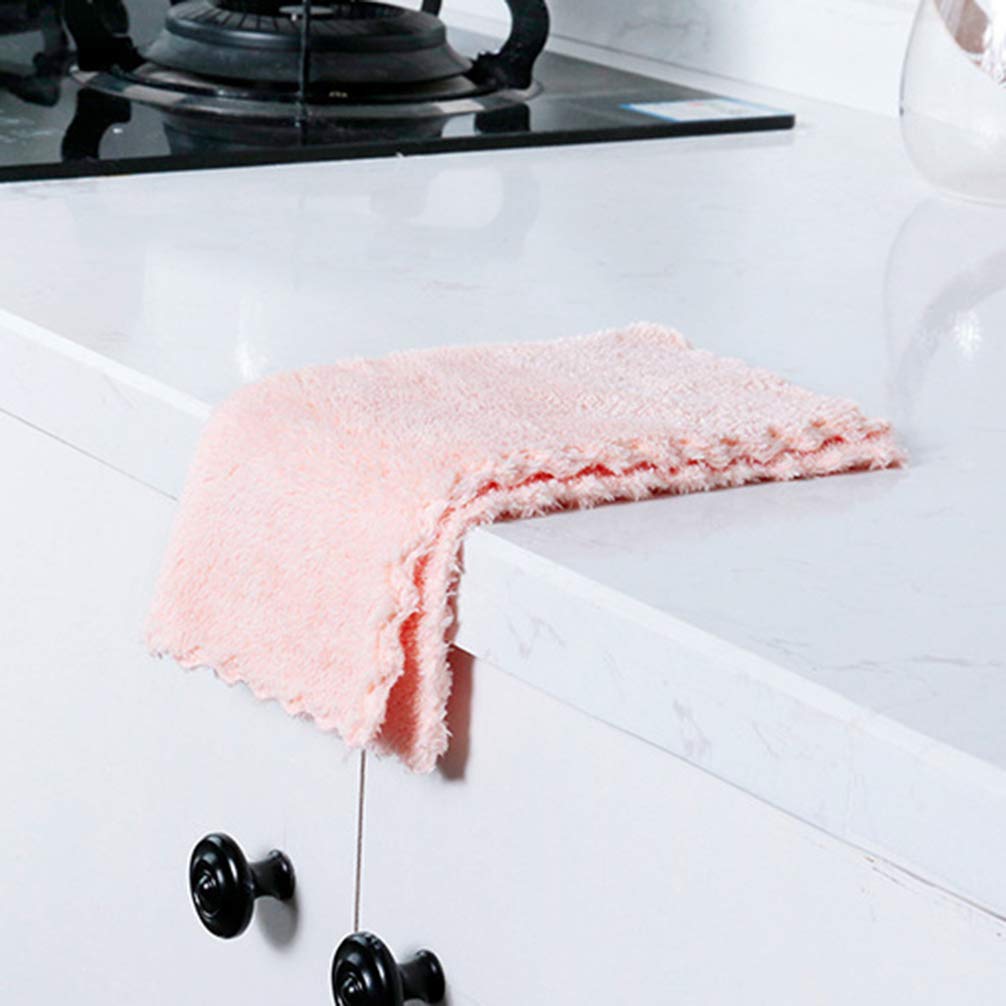 TOPBATHY 10-Pack Thickened Double-Sided Non-Woven Dish Cloths - Super Absorbent Cleaning Rags for Kitchen, Dishes & Dusting - Perfect as Reusable Wet Towels & Duster Cloths for Home & Restaurant Use