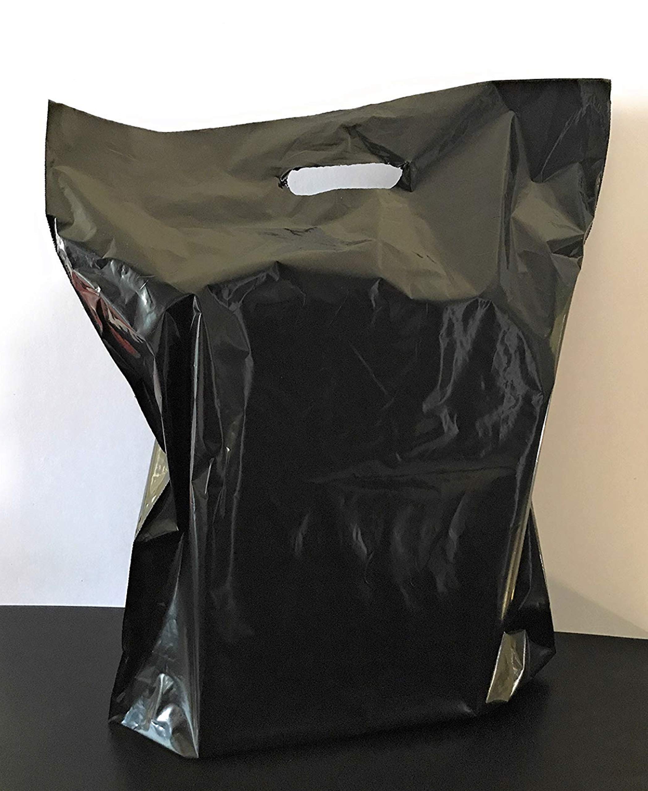 Premium Merchandise Bags with Die-Cut Handles - Heavy Duty, Tear Resistant & Durable Shopping Bags for Retail Stores, Boutiques & Events - 15