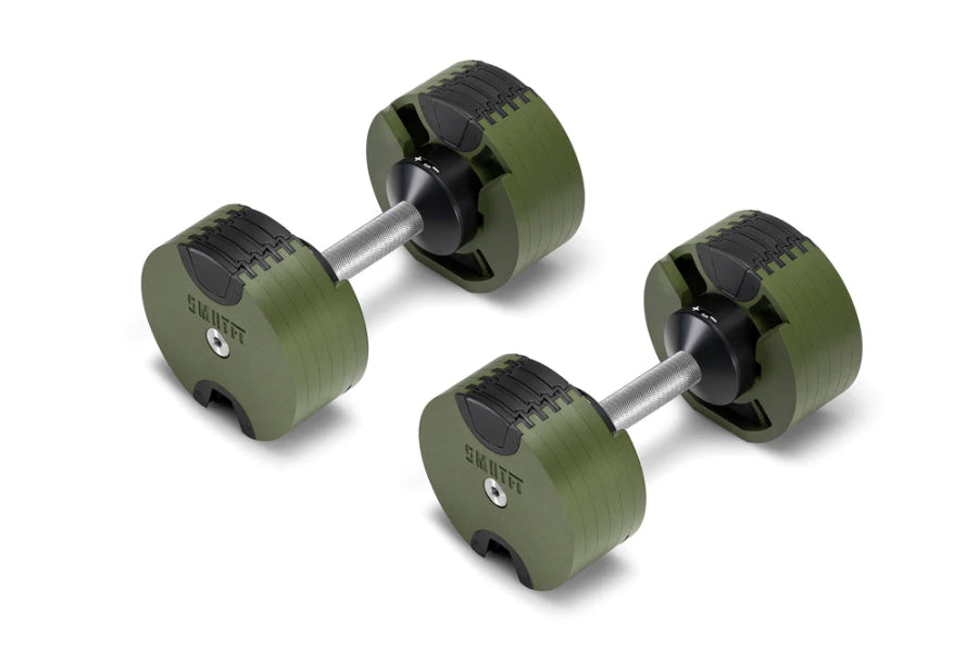 NÜOBELL 50lb Adjustable Dumbbells Set - Tactical Weight Lifting Equipment for Home Gym & Strength Training - Perfect for CrossFit, HIIT, and Muscle Building Workouts