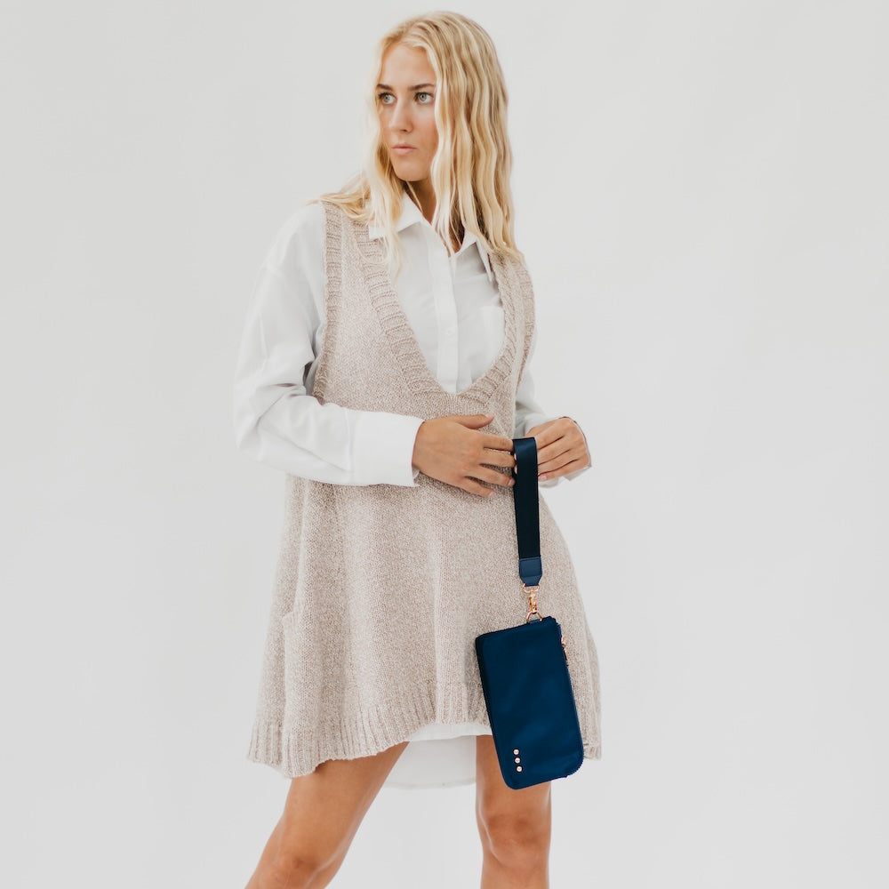 Cove Double Zip Nylon Wristlet Wallet - Stylish & Secure Wristlet for Women - Perfect for Travel, Shopping & Everyday Use