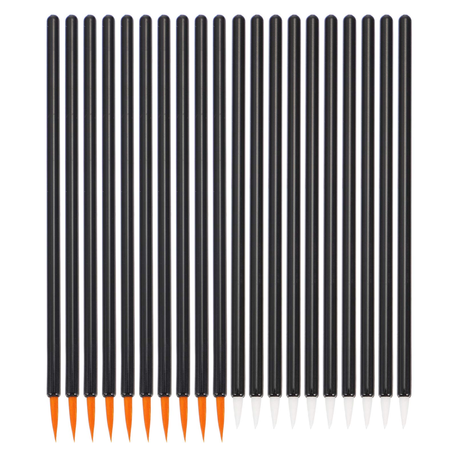 Beaupretty 200 Pcs Disposable Eyeliner Brushes - Fine Tip Eyeliner Wands for Precise Makeup Application | Perfect for Professional Salon Use, Home Makeup & Travel Cosmetics Kit