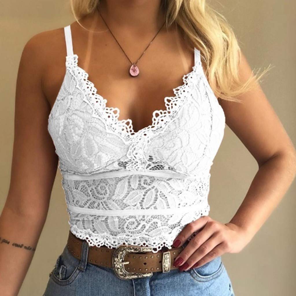 Sexy V-Neck Lingerie Corset for Women - Wireless Plus Size Camisole Bra & Crop Top - Perfect for Date Night, Boudoir Photography and Bridal Lingerie