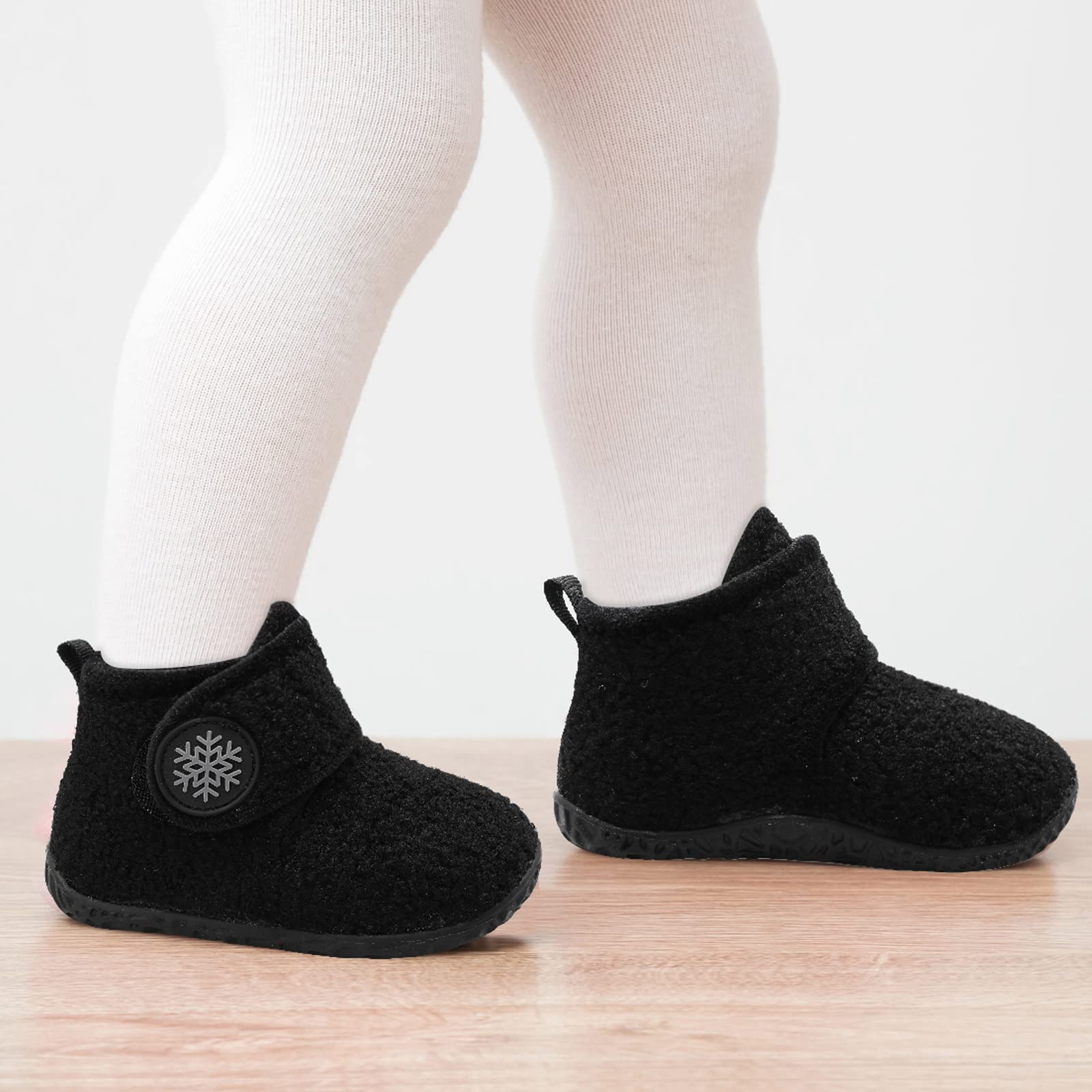 **LeIsfIt Toddler Slippers for Boys & Girls - Warm Winter Boots with Non-Slip Sole, Lightweight House Shoes for Indoor & Outdoor Play**    *(Perfect for Cozy Home Wear, Daycare, and Winter Adventures!)*