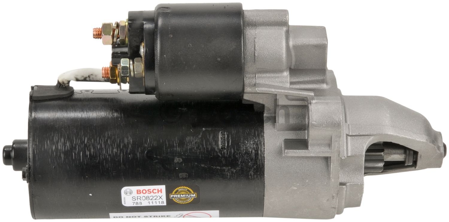 Bosch SR0822X Remanufactured Starter - High Performance Car Engine Starter Motor | Compatible with Multiple Vehicle Models | Perfect for DIY Auto Repairs & Professional Mechanics