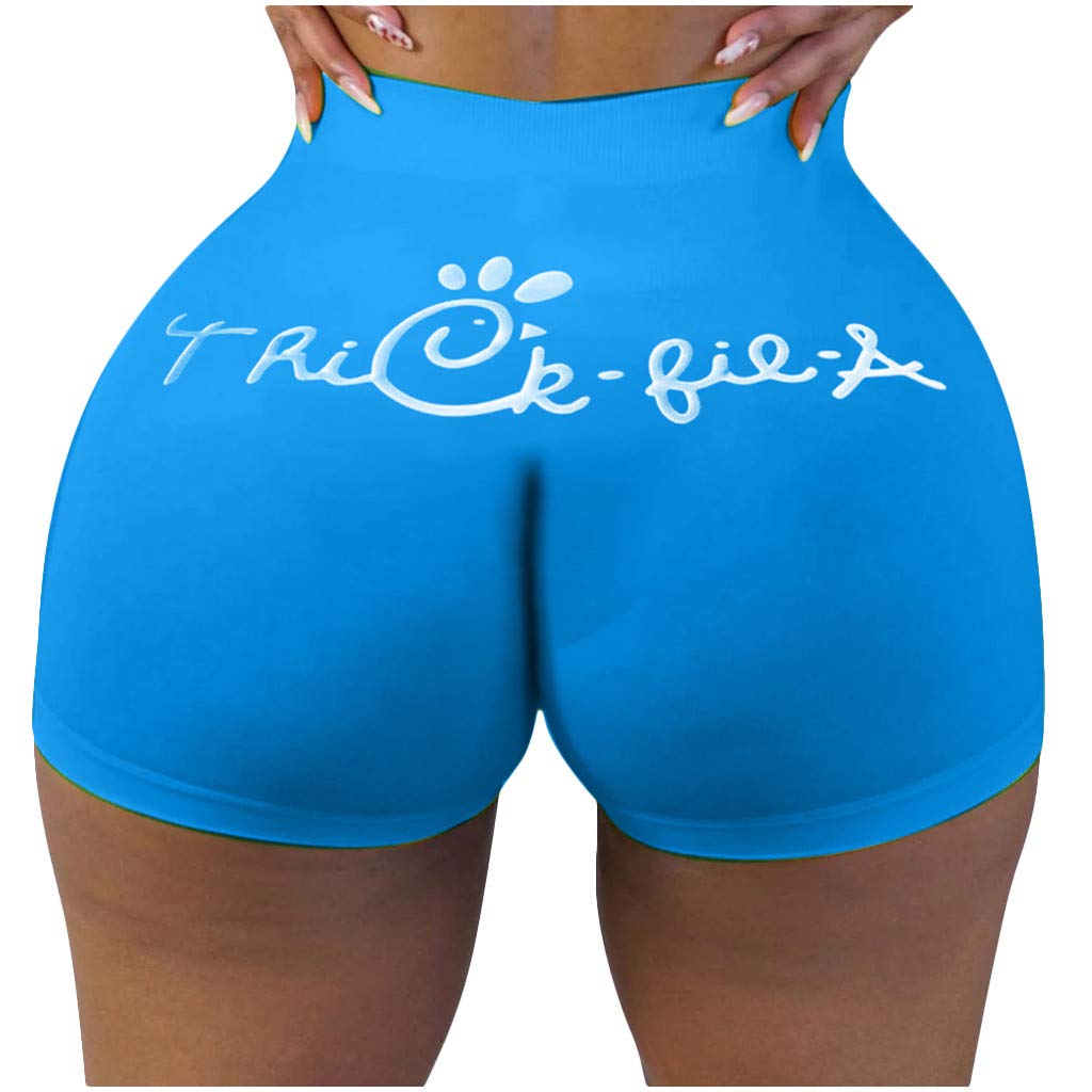 Liuxuelifg3 Women's Biker Shorts - Sexy Letter Print High Waisted Cycling Shorts, Stretchy Slim Fit Workout & Lounge Pants | Perfect for Gym, Yoga, Running & Casual Summer Outfits