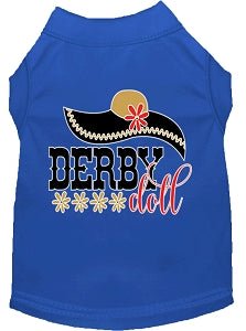 Derby Doll Screen Print Dog Shirt - Colorful Pet Apparel for Small & Medium Dogs - Perfect for Dog Shows, Pet Parties & Daily Walks