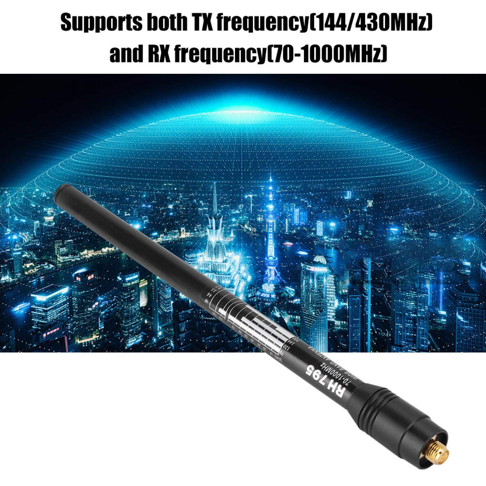 Socobeta Portable SMA-Female Connector Telescopic Antenna Scanner - Extendable for Ham Radio, Walkie Talkie & Signal Boosting | Indoor/Outdoor Use for Camping, Hiking & Emergency Communication