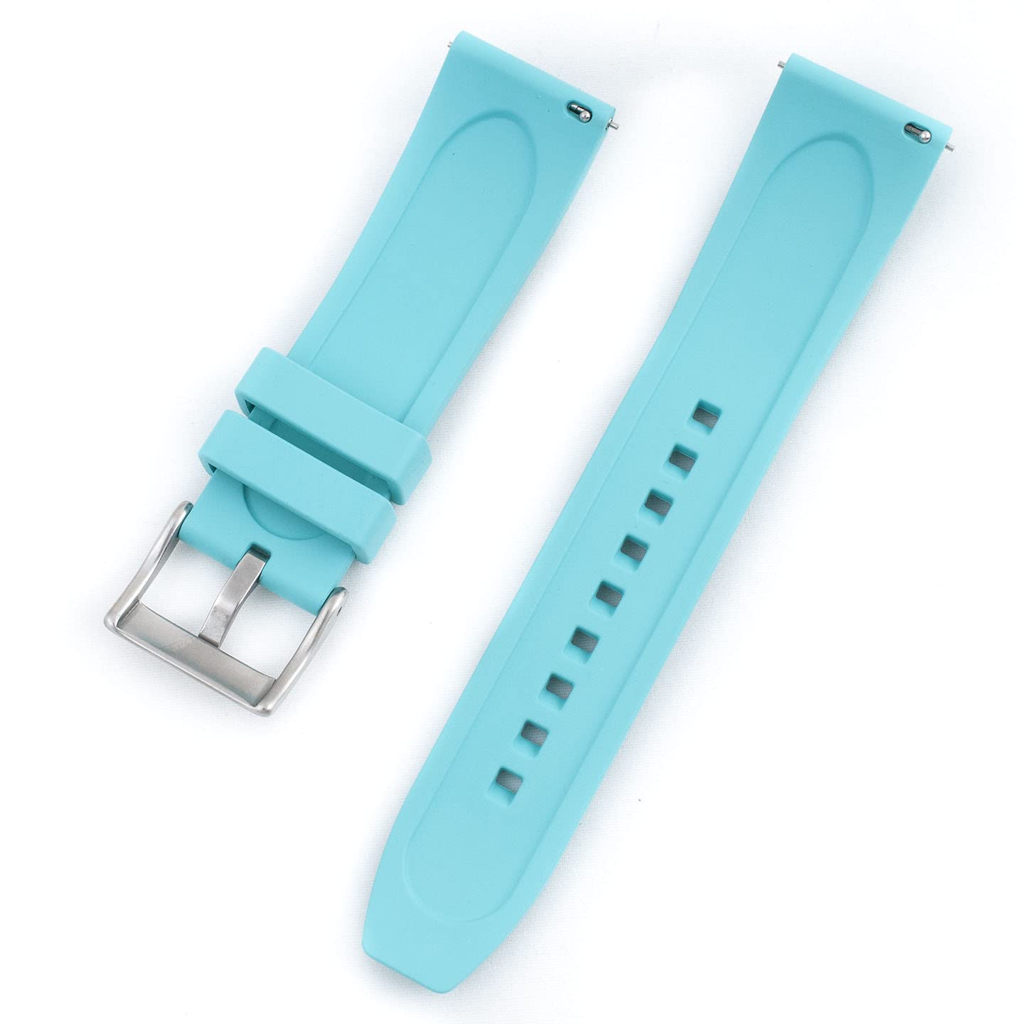 Quick Release FKM Rubber Watch Strap Band - 20mm 22mm 24mm - Durable & Comfortable for Sports, Swimming & Everyday Wear
