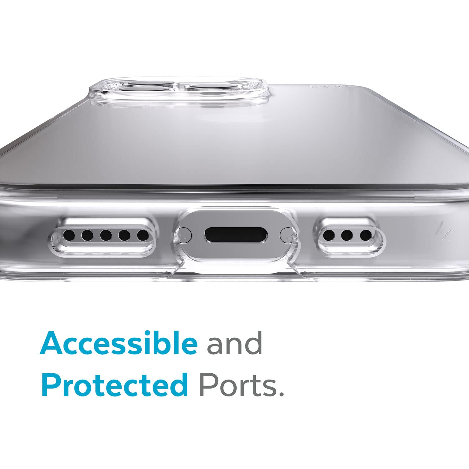 Speck Presidio Perfect Clear Case for Apple iPhone 13 Mini & 12 Mini - Slim Protective Phone Cover with Military-Grade Drop Protection | Perfect for Everyday Use, Travel & Outdoor Activities