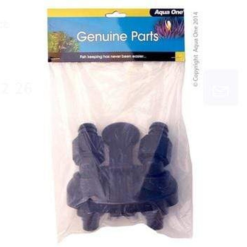 Aqua One Tap Set In Out 22mm for Aquis 2200 & 2400 Aquarium Filter - Replacement Parts for Fish Tank Maintenance (Model 10671) - Perfect for Freshwater and Saltwater Aquariums