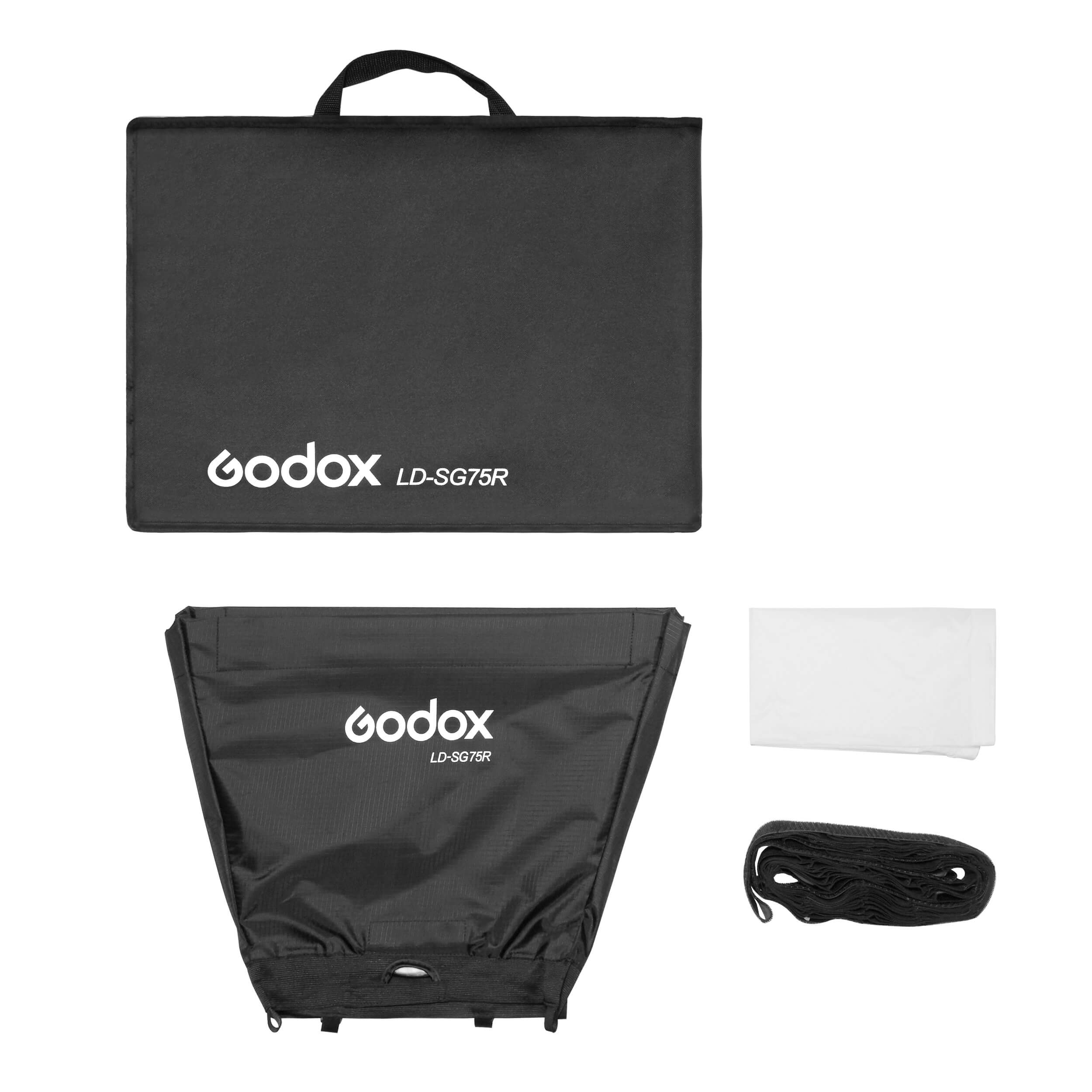 Godox LD SG75R Softbox with Grid for LD75R LED Panel - Perfect for Photography, Videography & Studio Lighting