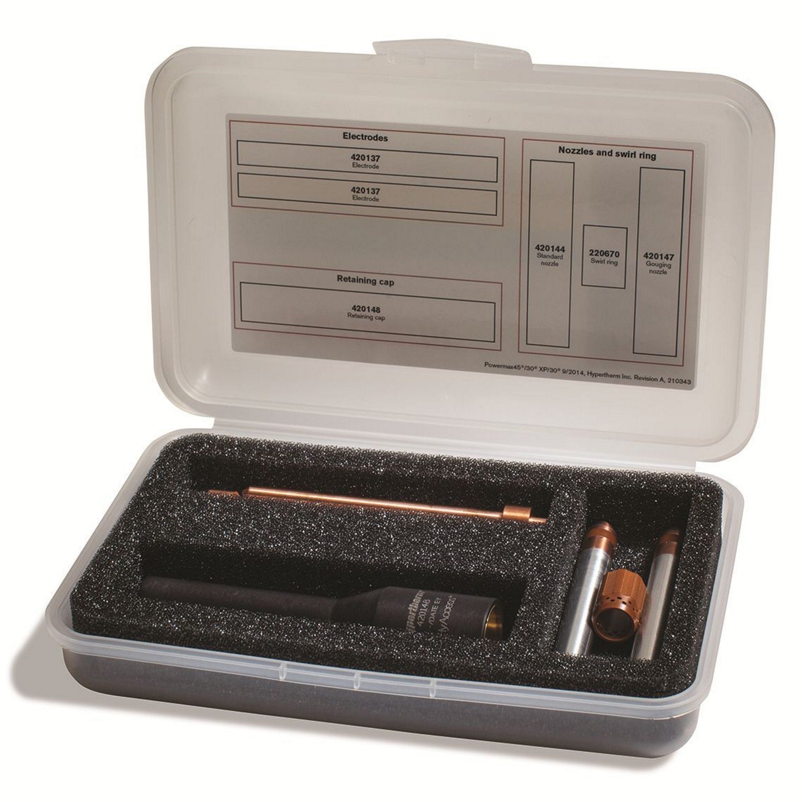 Hypertherm Powermax30 XP HyAccess Consumables Kit (428337) - Plasma Cutter Replacement Parts for Metal Cutting & Fabrication | Industrial & DIY Use