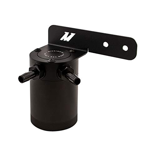 Mishimoto MMBCC-CIV-16PBE Baffled Oil Catch Can - PCV Compatible for 2016-2021 Honda Civic 1.5T (Black) | Reduces Engine Oil Contamination & Improves Performance | Perfect for Street Racing, Daily Driving & Performance Tuning