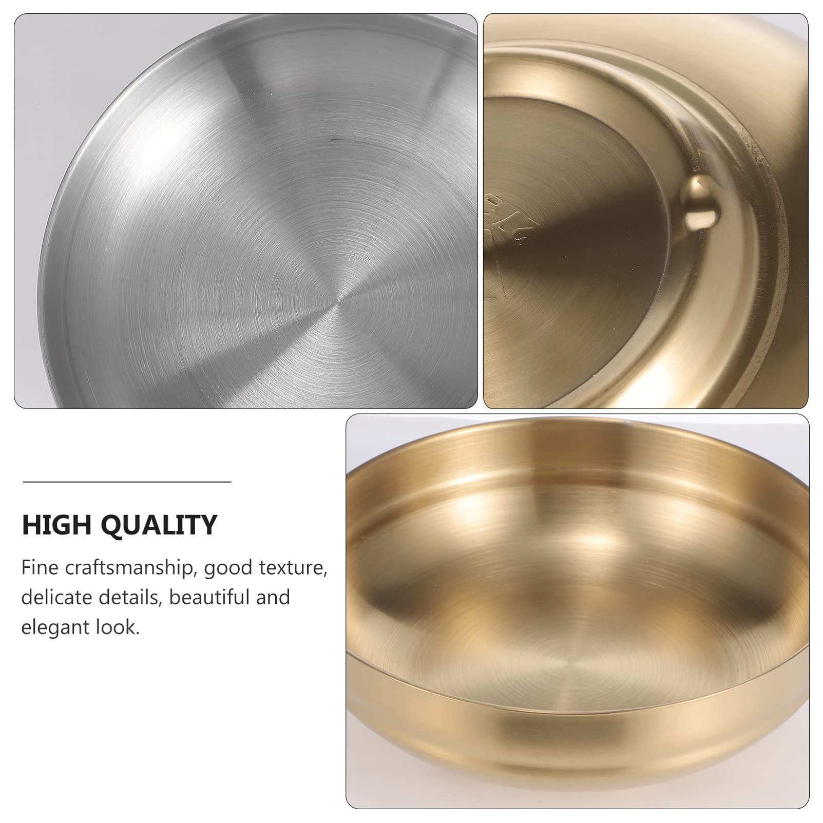 Happyyami 2-Pack Stainless Steel Bowls - Korean Cold Noodle, Soup, Salad Bowls for Home & Restaurant Use