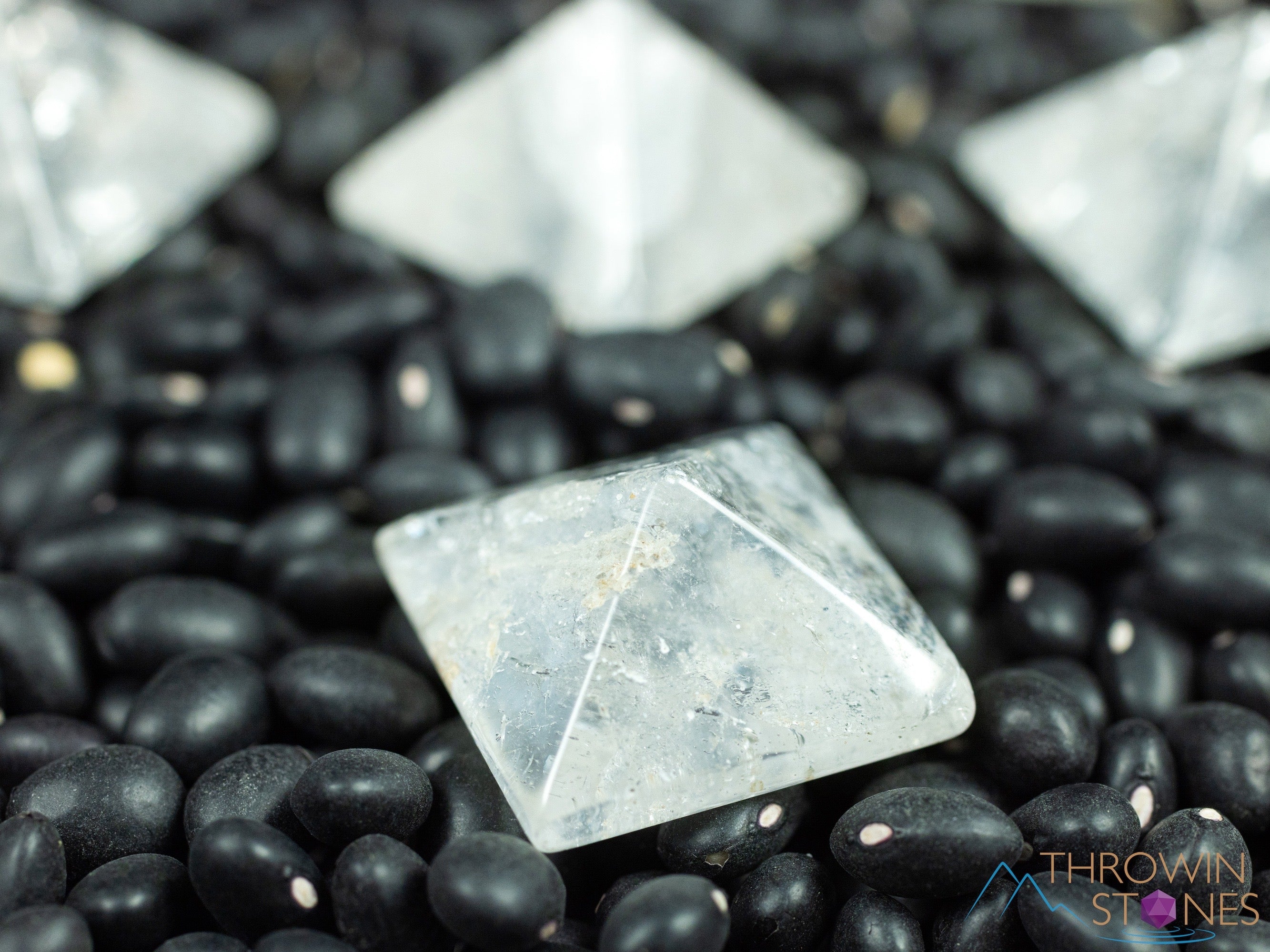 Clear Quartz Crystal Pyramid for Meditation & Healing | Sacred Geometry Metaphysical Stone | Spiritual Decor & Energy Balancing | Perfect for Home, Office & Yoga Spaces