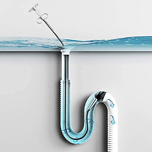 Ronest Stainless Steel Hair Catcher Drain Cleaner - Flexible Wire Spring Sink Cleaning Stick for Bathroom & Kitchen Clog Removal | Perfect for Showers, Sinks, and Tub Drains